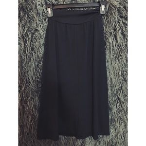 Black midi skirt